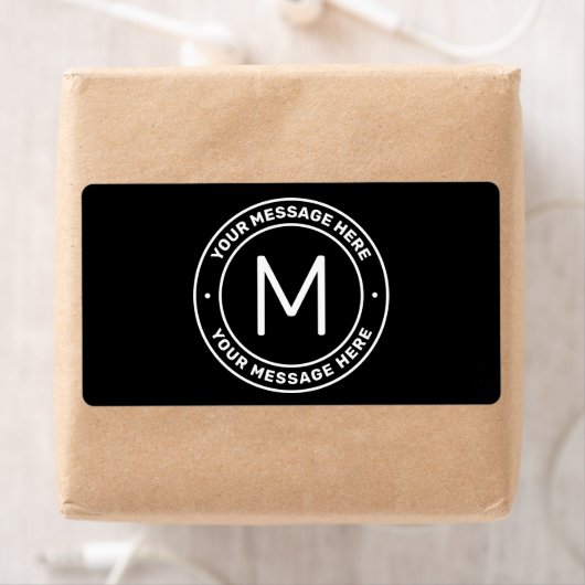 Anpassbare Textvorlage | Schwarz/Weiß (Insitu)