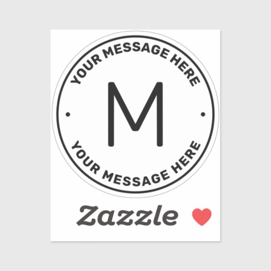 Anpassbare Textvorlage | transparent Aufkleber (Blatt)