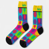 Anpassbare The Court‑Crew Custom Socken (Linkes Detail)