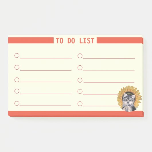 Anpassbare To-Do-Liste Post-it Klebezettel (Vorderseite)