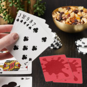 Anpassbare Tomatenrote Spielkarten (In Situ)