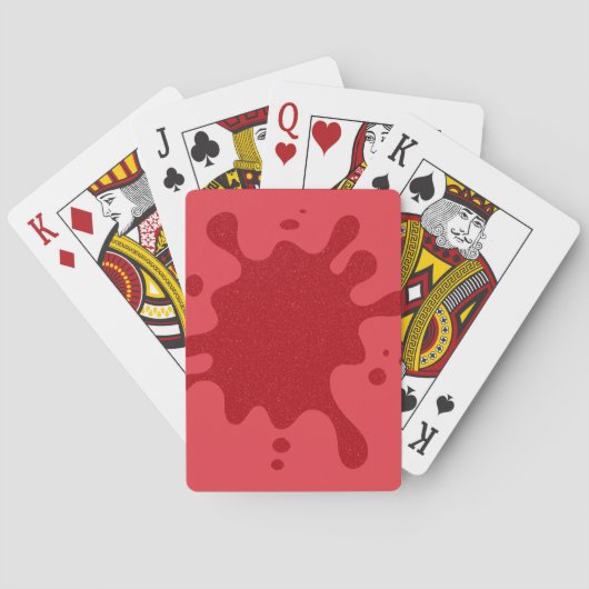 Anpassbare Tomatenrote Spielkarten (Rückseite)