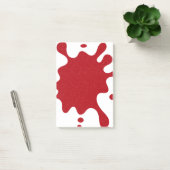 Anpassbare Tomatenrote Splash Post-it® Notizen (Büro)