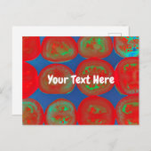 Anpassbare Tomatenscheiben Postkarte (Vorne/Hinten)