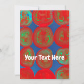 Anpassbare Tomatenschnittkarte (Vorderseite)