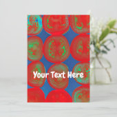 Anpassbare Tomatenschnittkarte (Stehend Vorderseite)