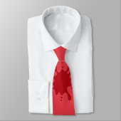 Anpassbare Tomatensorte Red Inkblot Neck Tie Krawatte (Gebunden)