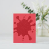 Anpassbare Tomato Red Splash Holiday Postkarte (Stehend Vorderseite)