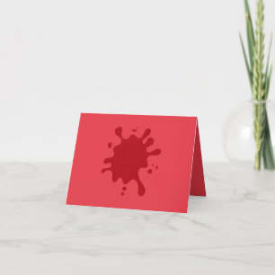Anpassbare Tomato Red Spritzer Card Dankeskarte