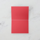 Anpassbare Tomato Red Spritzer Card Dankeskarte (Innenseite)