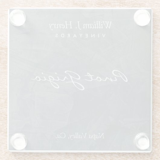 Anpassbare Tonschiefer-Travertin Glasuntersetzer (Rückseite)