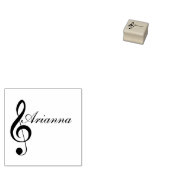 Anpassbare Treble Clef-Briefmarke Gummistempel (Stempel)