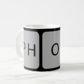Anpassbare TRIPTYCH 1 Foto für drei Fenster Kaffeetasse (Vorderseite Links)