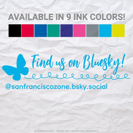 Anpassbare Trodat "Finden Sie uns auf Social Media Permastempel