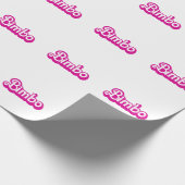 Anpassbare Tussi Geschenkpapier (Ecke)