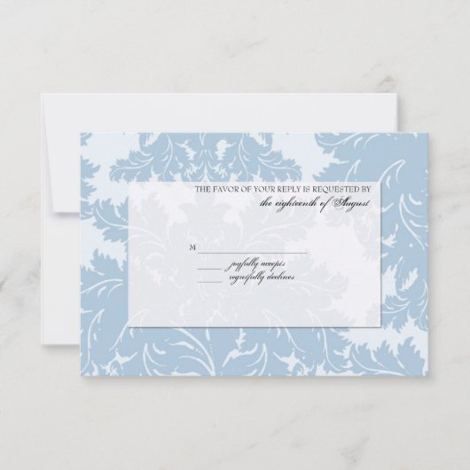 Anpassbare UAWG-Antwortkarte RSVP Karte (Vorderseite)