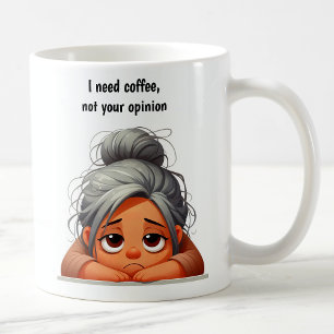 Anpassbare überarbeitete Mama mit einer Einstellun Kaffeetasse