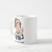 Anpassbare Übungsfahrradtrainings Kaffeetasse (Vorderseite Links)