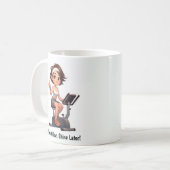 Anpassbare Übungsfahrradtrainings Kaffeetasse (Vorderseite Links)
