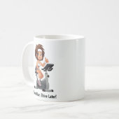 Anpassbare Übungsfahrradtrainings Kaffeetasse (Vorderseite Links)