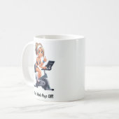 Anpassbare Übungsfahrradtrainings Kaffeetasse (Vorderseite Links)