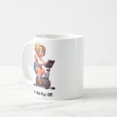 Anpassbare Übungsfahrradtrainings Kaffeetasse (Vorderseite Links)