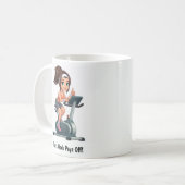Anpassbare Übungsfahrradtrainings Kaffeetasse (Vorderseite Links)