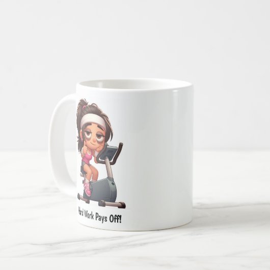 Anpassbare Übungsfahrradtrainings Kaffeetasse (Vorderseite Links)