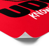 Anpassbare Udon weiß, wer ich bin Poster (Ecke)