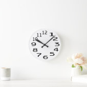 Anpassbare Uhr-Vorlage mit Zahlen Runde Wanduhr (Zuhause)