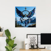 Anpassbare und herunterladbare Dreamcatcher-Flügel Poster (Heimbüro)