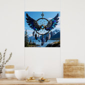 Anpassbare und herunterladbare Dreamcatcher-Flügel Poster (Küche)