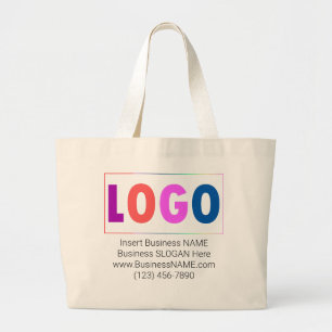 Anpassbare Unternehmens-, Corporate-Logo-Vorlage Jumbo Stoffbeutel