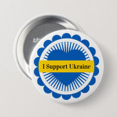Anpassbare Unterstützung für die Ukraine Button (Vorne & Hinten)