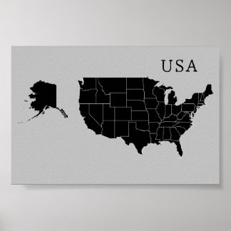Anpassbare USA Kartenplakat Poster
