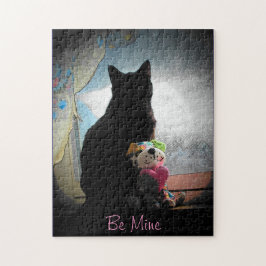 Anpassbare Valenpuzzle Kitty and Plush Puzzle