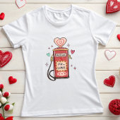 Anpassbare Valentine, Liebe Retro T - Shirt ausfül