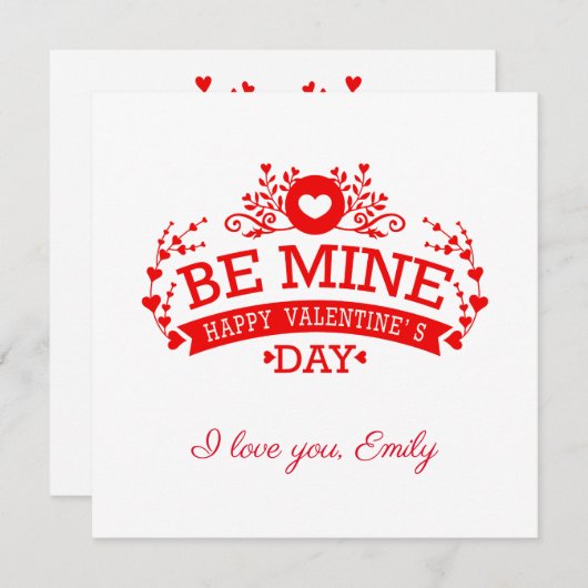 Anpassbare Valentinstag I Liebe Sie (Vorne/Hinten)