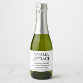 Anpassbare Vanilla Extract Label AB01_01RT Schaumweinetikett (Vorderseite)