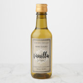 Anpassbare Vanilla Extract Label VE001_01wn Weinetikett (Vorderseite)