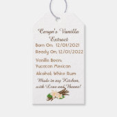 Anpassbare Vanilla Extract-Labels Geschenkanhänger (Vorderseite)