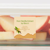Anpassbare Vanilla Orchid, Vanilla Extract Etiketten (Befestigt)