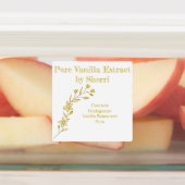 Anpassbare Vanilla Orchid, Vanilla Extract Etiketten (Befestigt)