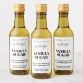 Anpassbare Vanilla Sugar Label AF_01sq Weinetikett (Flaschen)