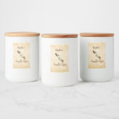 Anpassbare Vanilla Zucker-Lebensmittelkennzeichnun Lebensmitteletikett (Flaschen)