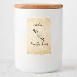 Anpassbare Vanilla Zucker-Lebensmittelkennzeichnun Lebensmitteletikett