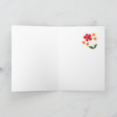 Anpassbare Viel Glück Card - Blume Power Karte (Innenseite)