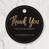 Anpassbare "Vielen Dank für Ihre Bestellung" Imita Geschenkanhänger (Rückseite)