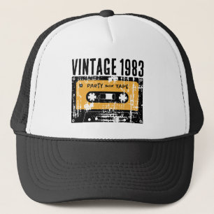 Anpassbare Vintage 1983-Kassettenband Truckerkappe