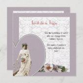 Anpassbare Vintage Braut Hochzeit Set - Vorlagen (Vorne/Hinten)